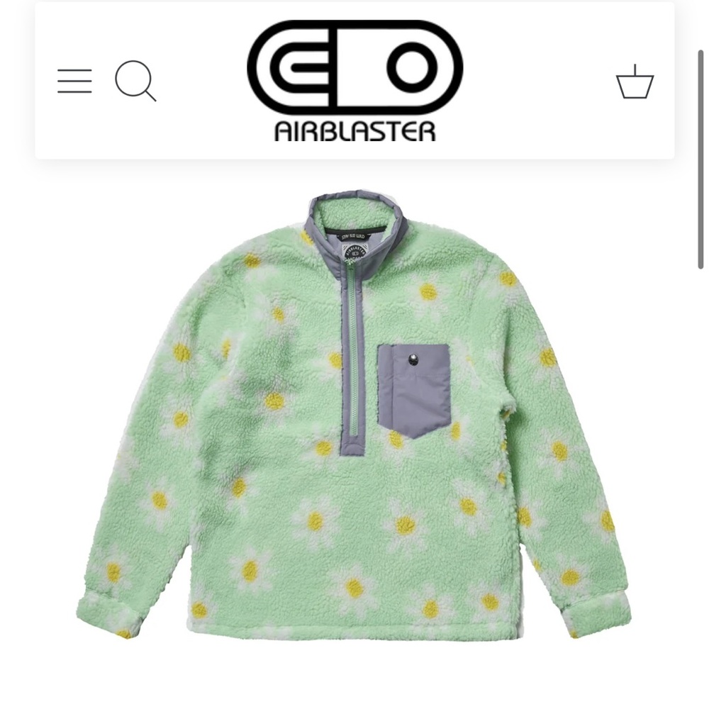 Air blaster size small sherpa half zip fleece. Brand new, still in the bag!